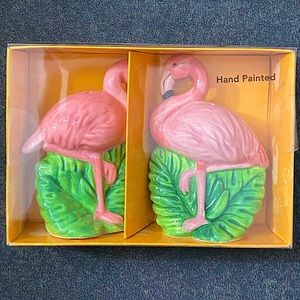 NWT Flamingo Salt and Pepper Shaker